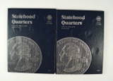 Partial Set Statehood Quarters in 2 Whitman Folders 1999-2003AU-BU 39 Coins