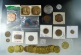 Approximately 45 Misc. Tokens and Medals