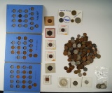 Bag Misc. Foreign Coins Including Silver and pre 1900 Coins Over 200 Total Coins