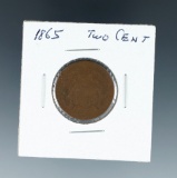 1865 2 Cent Piece G