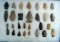 Set of approximately 29 assorted arrowheads found by Bob Roth in Sweetwater Co., Wyoming.