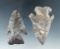 Pair of Archaic Thebes Bevel with minor restoration found in Huron and Erie Co.,'s Ohio.