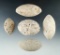 Set of five bolo stones found during World War II on the Island of Guam by a G.I. largest is 2 5/8