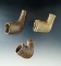 Set of three old clay trade pipes.