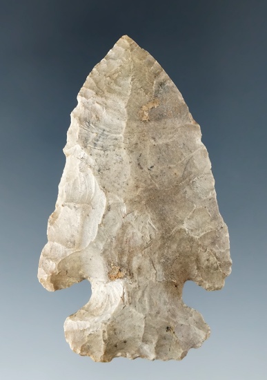 2 5/8" Thebes E-Notch made from Flint Ridge Flint, found in Mount Vicory, Ohio.