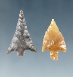 Pair of Columbia River Gempoints, largest is 1