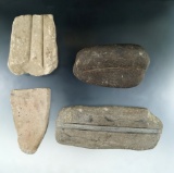 Set of four shaft polishing stones found in Virginia.