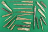 Nice group of bone artifacts dug at a site in Madison County Tennessee.
