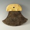 Very nice Eskimo Ulu knife with a metal blade and ivory handle. From the Schmid collection.