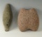 Group lot of two stone net weights from the Klamath Basin area of southern Oregon.