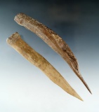 Pair of bone Awls found near the Columbia River from the Dewey Schmid collection.