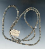 Fine Strand of Columbia River small, disc Beads, 32