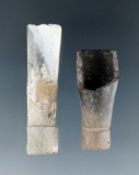 Pair of Columbia tube pipes. found in Klickitat County Washington by Leon Wiley.