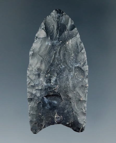 1 15/16" Paleo fluted Clovis made from Coshocton Flint found in Huron Co., Ohio.