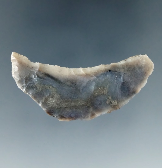 1 3/4" Paleo Crescent made from attractive material found near Harney Lake, Oregon.