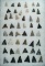 Nice group of approximately 48 Triangle points collected around Erie Co., Ohio by James Brown.