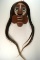 Nicely made wood mask composed of wood, metal and horsehair. Makes a nice display item.