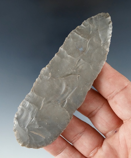 3 7/8" thin Hornstone Blade found in Floyd Co., Indiana. Ex. Donnie Sailor.