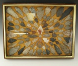 Framed display of Ohio arrowheads found in Medina and Summit Co., Ohio.