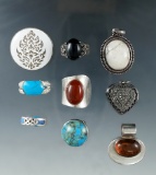 Group of vintage jewelry.