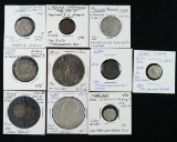 Set of 10 assorted authentic coins from various countries. See photos.
