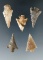 Group of 5 Columbia River Gempoints, longest is 1 1/4