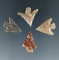 Set of 4 high quality Columbia Plateau Points, longest is 3/4