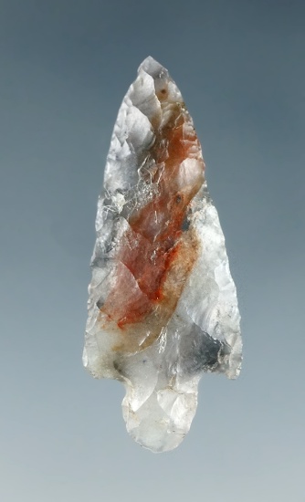 1 3/16" Gempoint made from multi-colored translucent Agate, found near the Columbia River.