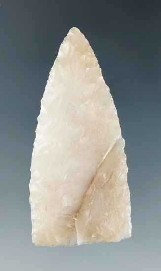 2" Atlatl Valley Triangular Knife made from Translucent Agate, found near the Columbia River.