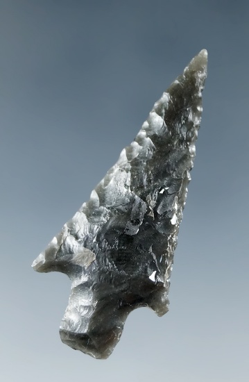 1 9/16" Obsidian Wallula found in Central Oregon.