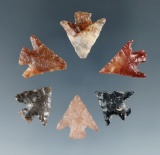 Group of 6 Columbia River Gempoints, longest is 3/4