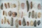Large group of 33 Flint Ridge Bladelets, cores and assorted Ohio Points.  Largest is 3 1/4