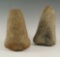 Pair of Conical Pestles, larges is 5 1/2