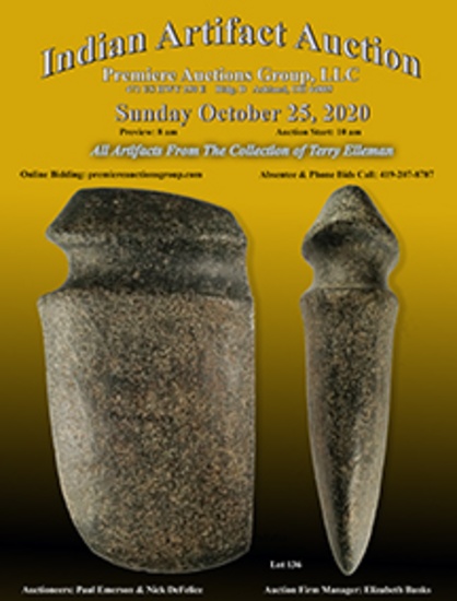 Indian Artifacts Auction - Bennett's Premiere Auct