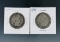 1899 and 1915-S Barber Silver Half Dollars G+