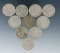 Liberty V Nickels AG-VG, Buffalo Nickel VG, 1943-S and 1944-P Jefferson Silver War Nickels VG
