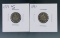 1855 With Arrows and 1891 Seated Liberty Dimes VG-F