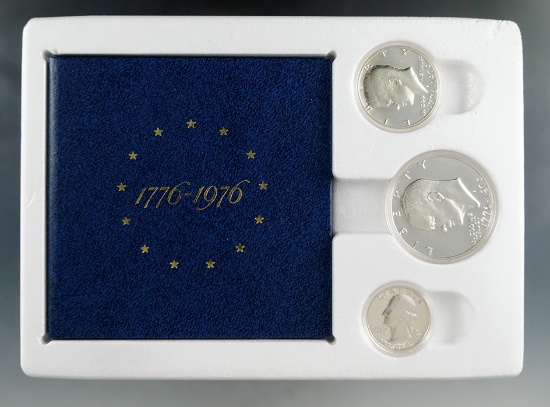 1976 3 Piece Silver Proof Set in Original Box