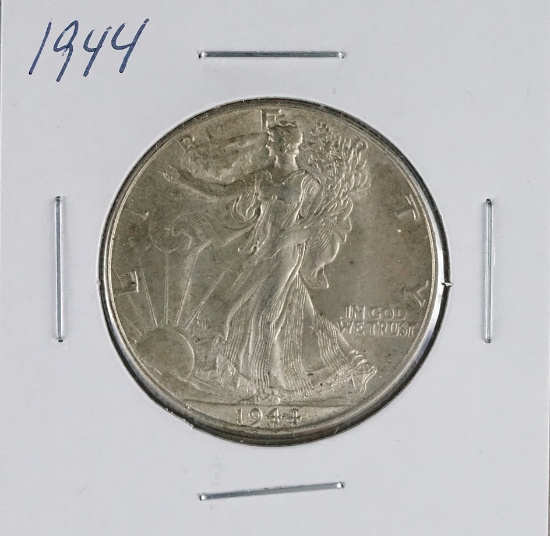 1944 Walking Liberty Silver Half Dollar Nice AU