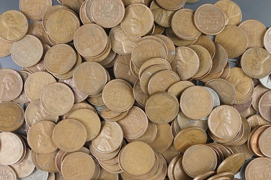 500 Assorted Lincoln Wheat Cents