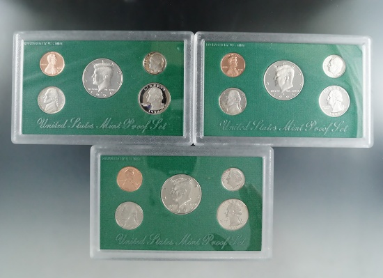 1994, 1995 and 1996 Proof Sets in Original Boxes