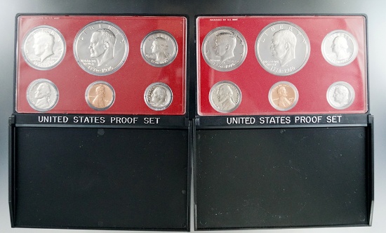 1975 and 1976 Proof Sets in Original Boxes