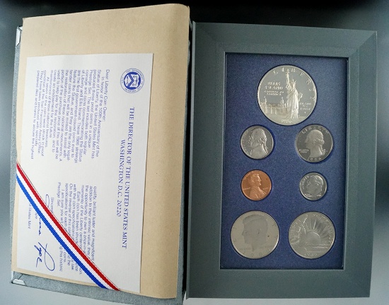 1986 Prestige Proof Set in Original Box with COA