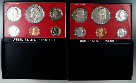 1977 and 1978 Proof Sets in Original Boxes