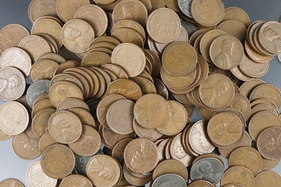500 Assorted Lincoln Wheat Cents