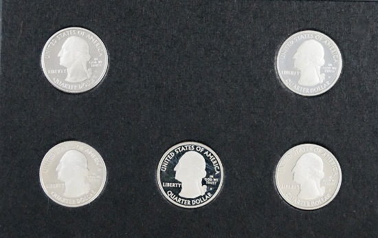2017-S Silver America the Beautiful Proof Set No Plastic Case, Box or COA