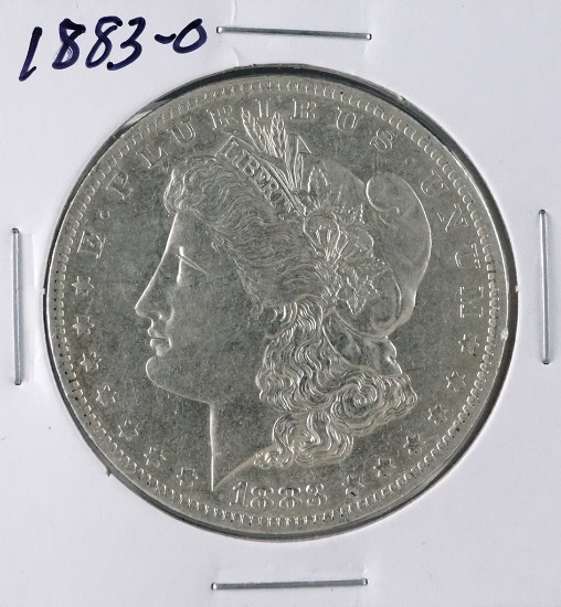 1883-O Morgan Silver Dollar AU Details Cleaned