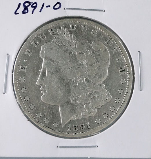 1891-O Morgan Silver Dollar F Details Cleaned