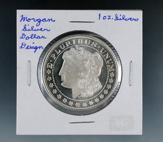 Morgan Dollar Design 1 Troy Ounce Silver Proof