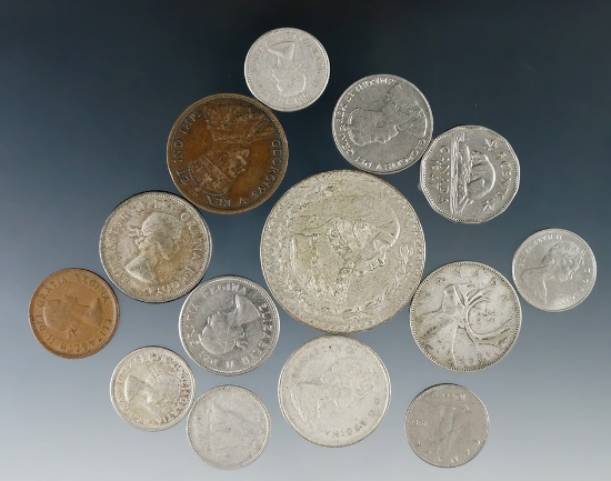 Canada 1911 & 1957 Cents VF, Nickels XF, Silver Dimes, 2- C/N Dimes G-XF, Maple Leaf, & more….